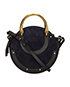 Pixie Suede Textured Shoulder Bag, front view